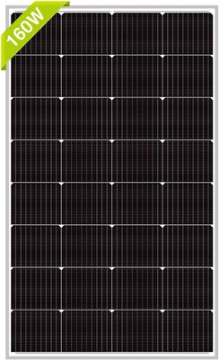160W Şebekeden Dışarı Monokristal PV Hücre Modülü Mono Poly Güneş Paneli 12V