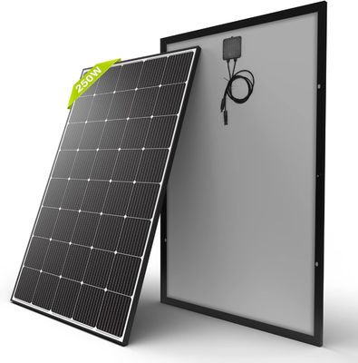 250W 15V Monocrystalline Sloar Panel PV Modülü Şebekeden Açık Hafif