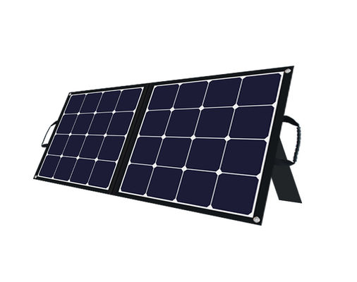 Dışarıda Taşınabilir Güneş Modülü 24V 100w Yolculuk için Katlanabilir Güneş Paneli