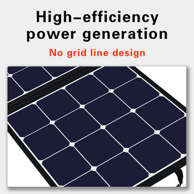 Dışarıda Taşınabilir Güneş Modülü 24V 100w Yolculuk için Katlanabilir Güneş Paneli