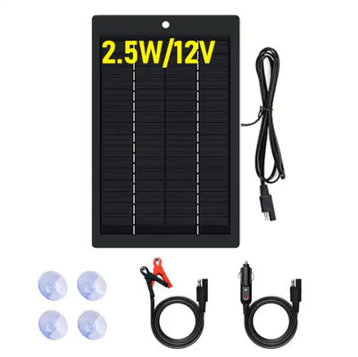 5W Güneş Bataryası Şarj Paneli Takımı Otomobil için Monocrystalline Taşınabilir