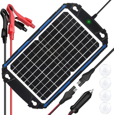 12W 12V Güneş Paneli Tükle Şarj Aracı Güneş Enerjisiyle Yürütülen Pil Bakımcısı MPPT