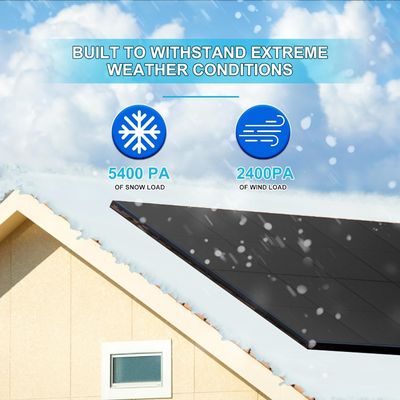 400W PV Monocrystalline Bifacial Güneş Panelleri Kit 10BB