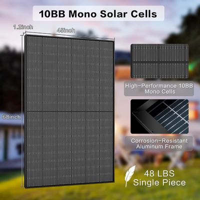 400W PV Monocrystalline Bifacial Güneş Panelleri Kit 10BB