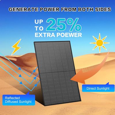 400W PV Monocrystalline Bifacial Güneş Panelleri Kit 10BB