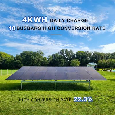 400W PV Monocrystalline Bifacial Güneş Panelleri Kit 10BB