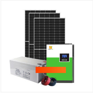 5.5KW / 11KW Tam Şebeke dışı Güneş Sistemi Beyaz ile tek başına Batarya Sistemi