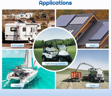 Monokristalin PV Sabit Güneş Paneli Hücresi 12V 180W Kompakt