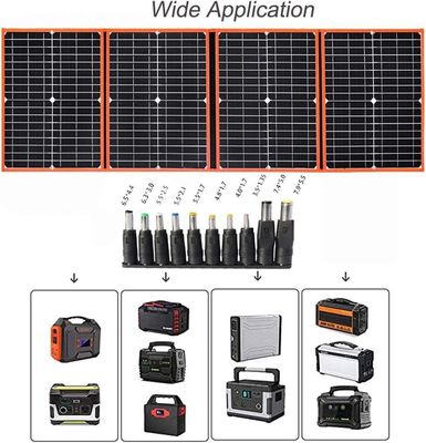 80W Portatif Güneş Paneli Katlanabilir Sırt Çantası Açık Hava için Hafif Şarj Aygıtı