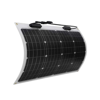 Yarım esnek Monocrystalline Esnek Güneş Paneli 12 Volt Marine RV motorhome için 4wd