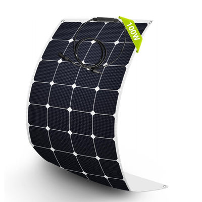Monokristalin Yarı Esnek Güneş Paneli Modülleri 100W 12 Volt OEM