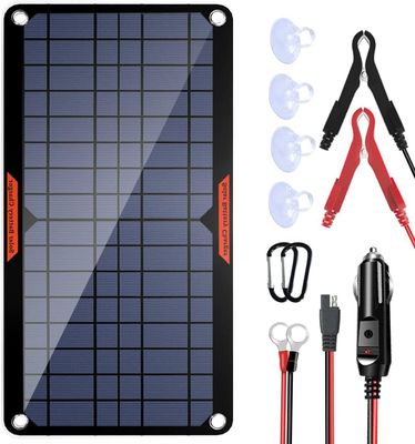 Güçlü Trickle 12V Güneş Pil Şarj Panli Su geçirmez 10W