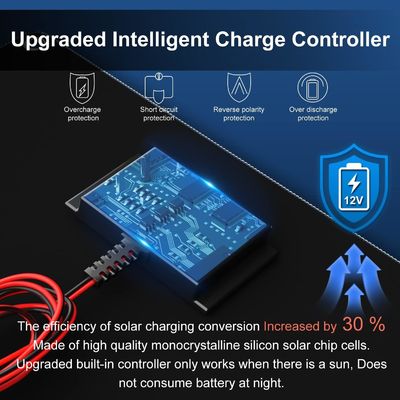 Güçlü Trickle 12V Güneş Pil Şarj Panli Su geçirmez 10W