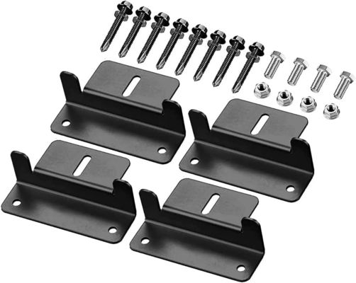 Hafif Güneş Paneli Aksesuarları Z Bracket Mount Anodized Alüminyum Montaj