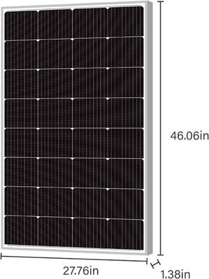 160W Şebekeden Dışarı Monokristal PV Hücre Modülü Mono Poly Güneş Paneli 12V