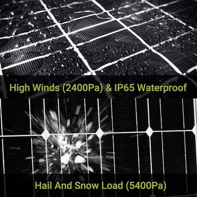 160W Şebekeden Dışarı Monokristal PV Hücre Modülü Mono Poly Güneş Paneli 12V