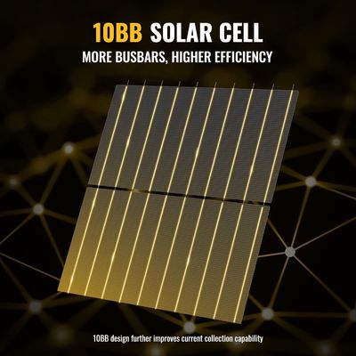 400W 10BB Hafif Sert Güneş Panelleri Mono Güneş Modülü OEM