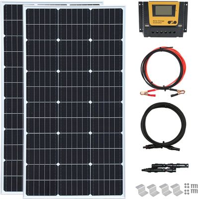 200 Watt 24V Sert Güneş Paneli Monokristalin Modülü Şebekeden Uzak Sistem