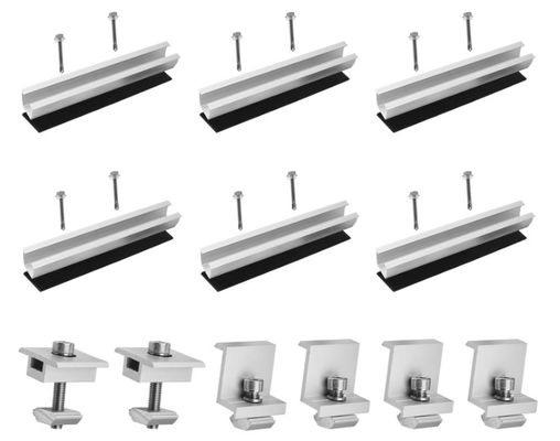 Hafif Alüminyum su geçirmez Montaj Güneş Paneli Aksesuarları Z Brackets 12CM