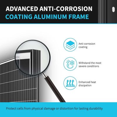 24V 320W Güneş Paneli Kara Araba Releri İçin Şebeke Açık Monocrystalline