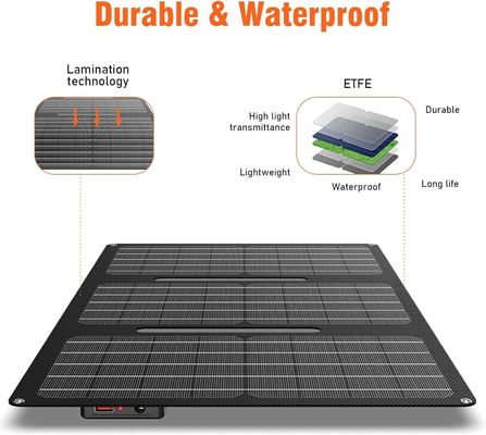 30 Watt taşınabilir balkon Güneş panelleri Monokristal Silikon Su geçirmez