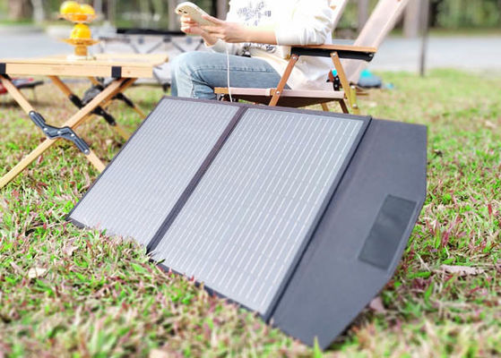 FT160 Siyah ABS ile taşınabilir esnek güneş pili şarj sistemi 160W 18V