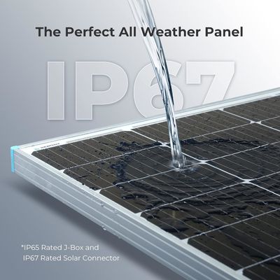 PV Monokristalin Balkon Güneş Panelleri 100 Watt 12V OEM