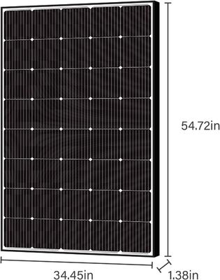250W 15V Monocrystalline Sloar Panel PV Modülü Şebekeden Açık Hafif