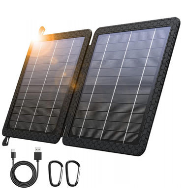 10W Taşınabilir Güneş Şarj Bankası Kamp Yapabilmek İçin 5V 2A Su geçirmez IPX4