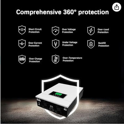 FT3000 Güneş hibrit Inverter 3200WBeyaz ile 80A MPPT Güneş Şarj Kontrolörü
