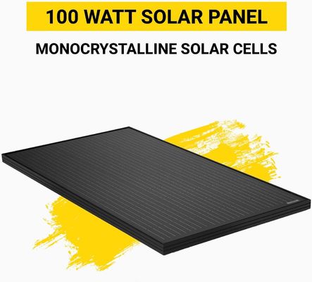 Ticari binalar için monokristalin 100W balkon güneş panelleri