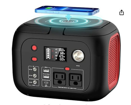 228Wh Güneş Lityum Pil Led Işıklı 300W Taşınabilir Elektrik Santrali