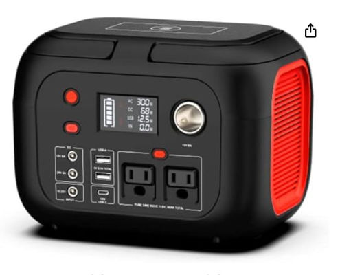 228Wh Güneş Lityum Pil Led Işıklı 300W Taşınabilir Elektrik Santrali