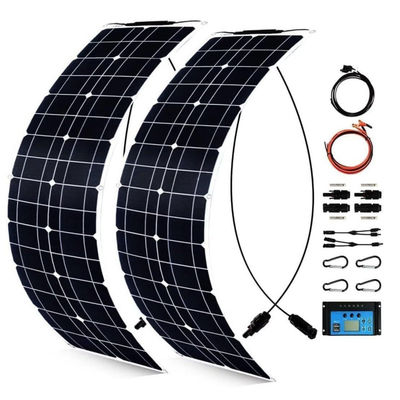 300W Monocrystalline Usb Solar Panel Kit Motorhome için 50A