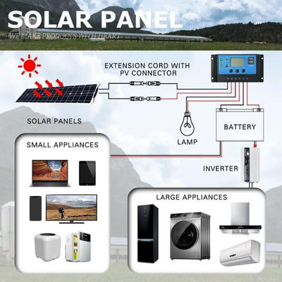 300W Monocrystalline Usb Solar Panel Kit Motorhome için 50A