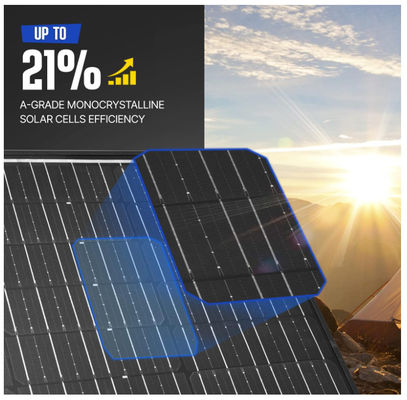 160W Katlanabilir Güneş Battaniye BIPV Güneş Panelleri Monokristal Hafif