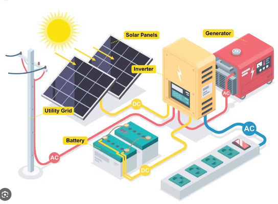 FTB1200 PV Solar Micro Inverter Güç Üretim Sistemi beyaz ile