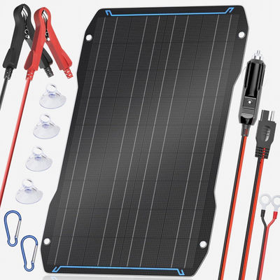 Su geçirmez 30 Watt Esnek Güneş Paneli Otomobil Pil Şarj cihazı Taşınabilir