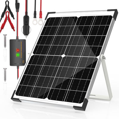 25W Güneş Bataryası Trickle Şarj Araç Motosiklet için 12V