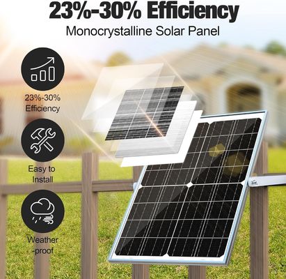 25W Güneş Bataryası Trickle Şarj Araç Motosiklet için 12V