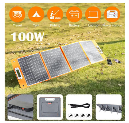 18V 100W Katlanabilir Güneş Battaniye Paneli Şarj cihazı DC çıkışı ile özelleştirilmiş