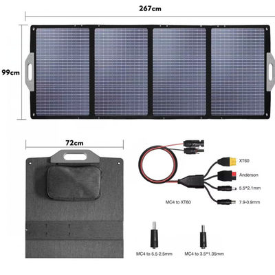 Portatif Güneş Katlanabilir Battaniye 400W IP67 Elektrik İstasyonu için Su geçirmez