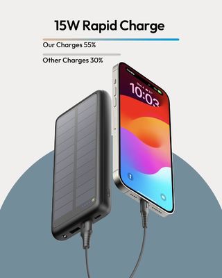 USB C Portable Solar Charger 27000mAh Cep telefonu Tablet için ODM