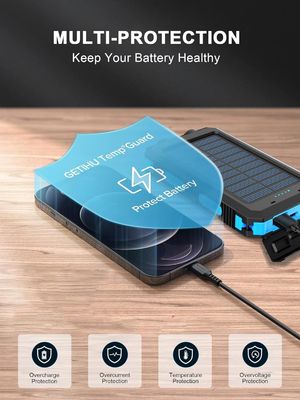 38800mAh Güneş Enerjisi USB Güç Bankası Açık Hava Kampı için Su geçirmez