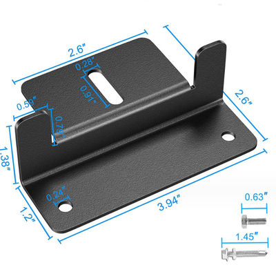 Hafif Güneş Paneli Aksesuarları Z Bracket Mount Anodized Alüminyum Montaj