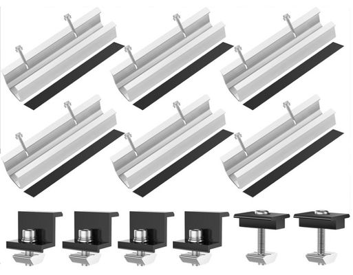 Hafif Alüminyum su geçirmez Montaj Güneş Paneli Aksesuarları Z Brackets 12CM