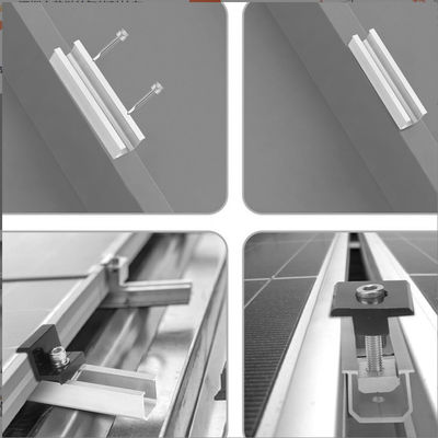 Hafif Alüminyum su geçirmez Montaj Güneş Paneli Aksesuarları Z Brackets 12CM