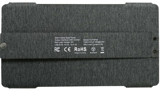 FT40W Katlanabilir Güneş Paneli 40W Katlanabilir Güneş Paneli Siyah ile su geçirmez IP65